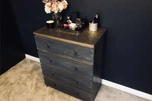 Makeover of Ikea chest of drawers